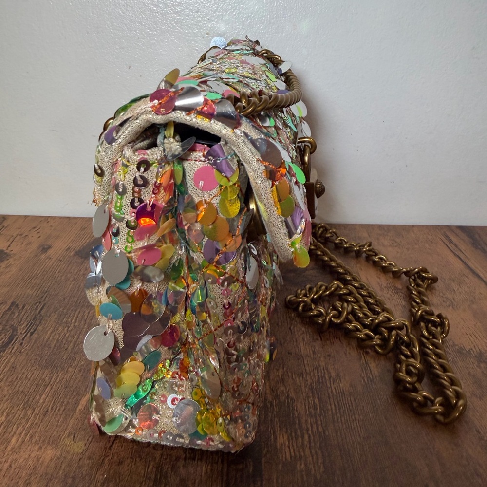 Kurt Geiger Multicolor Sequin Mini Bag - Picture 3 of 7